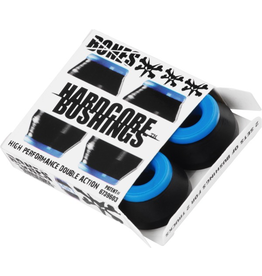 BONES BONES HARDCORE 4PC SOFT BLACK/BLUE BUSHINGS