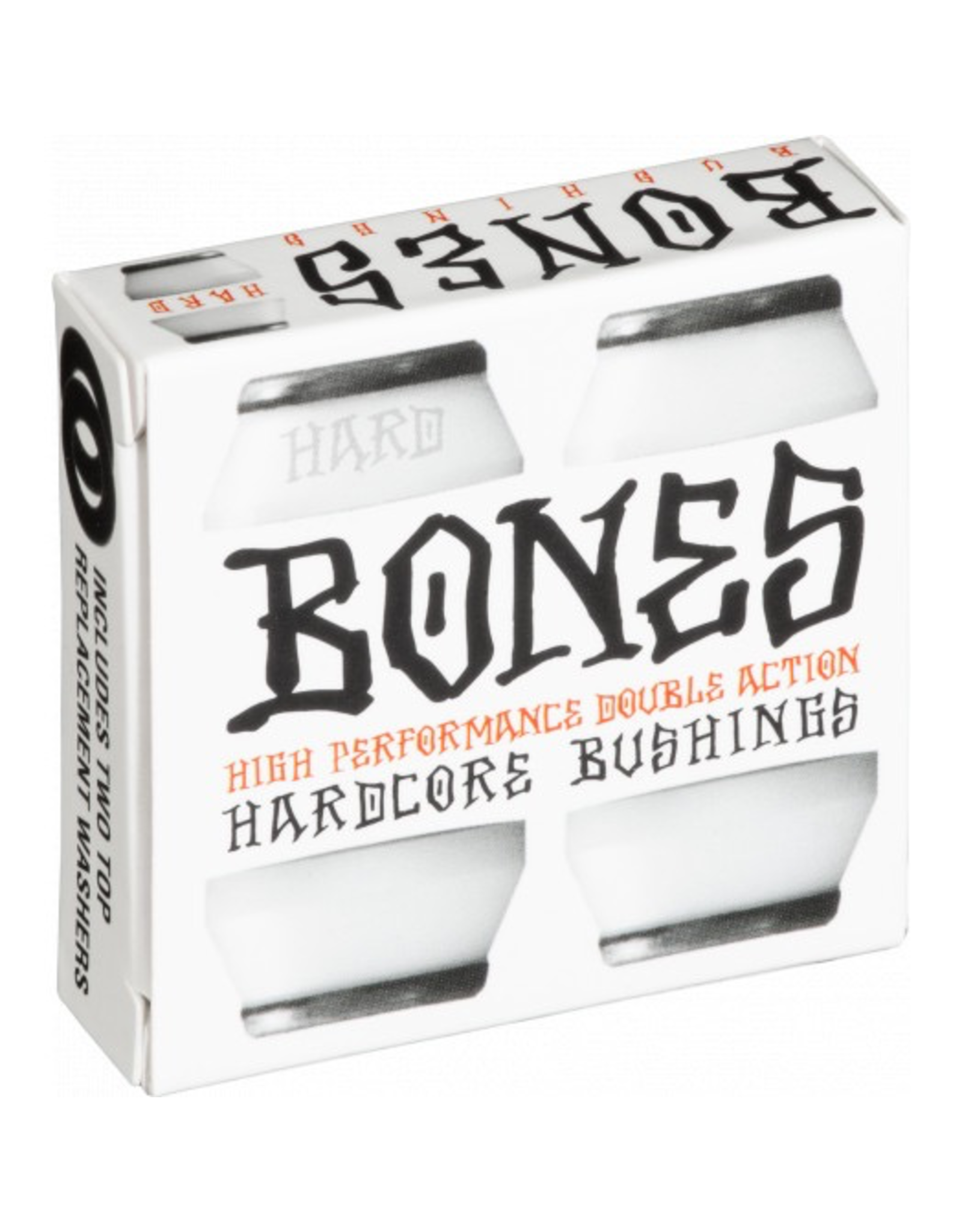 BONES BONES HARDCORE 4PC HARD WHITE/BLACK BUSHINGS