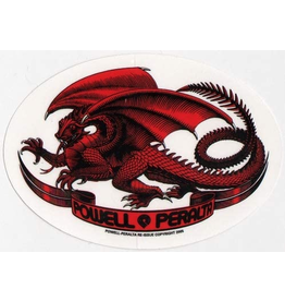 POWELL POWELL PERALTA RED OVAL DRAGON STICKER