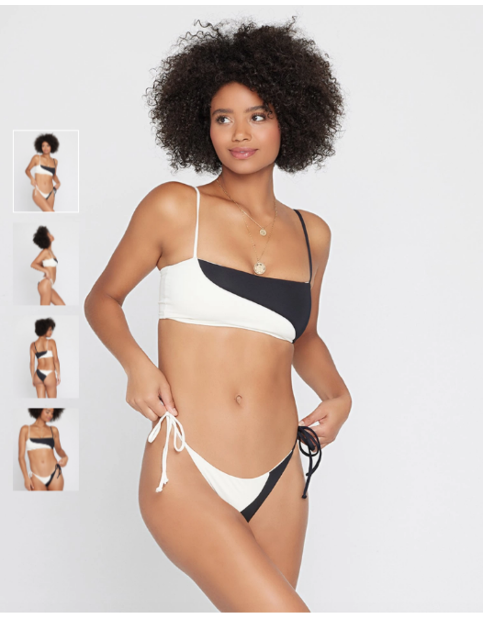 L*SPACE Color Block Dani Bikini Bottom