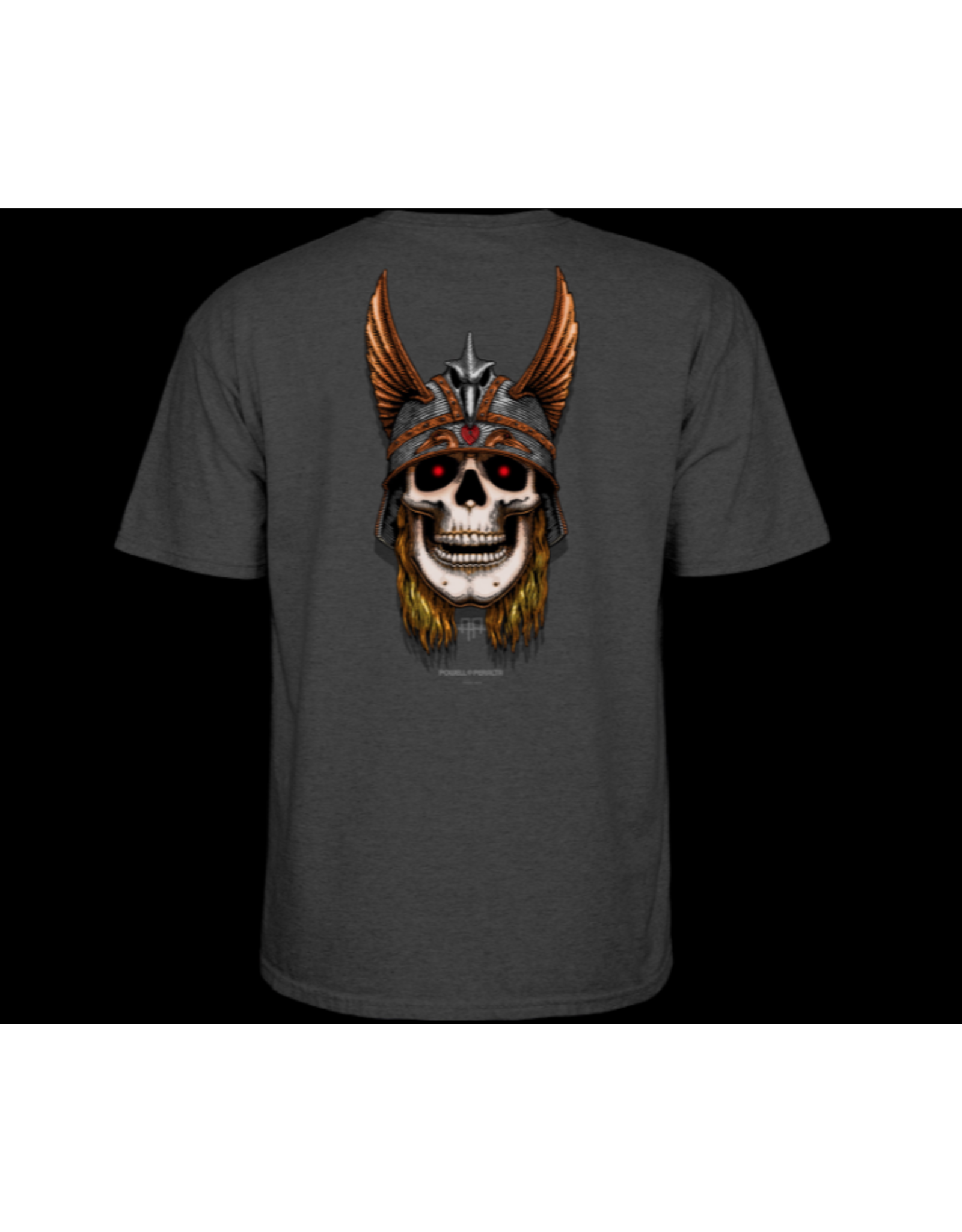 POWELL PERALTA POWELL PERALTA ANDY ANDERSON SKULL CHARCOAL HEATHER T-SHIRT