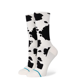 STANCE STANCE COW FUZZ CREW OFFWHITE M