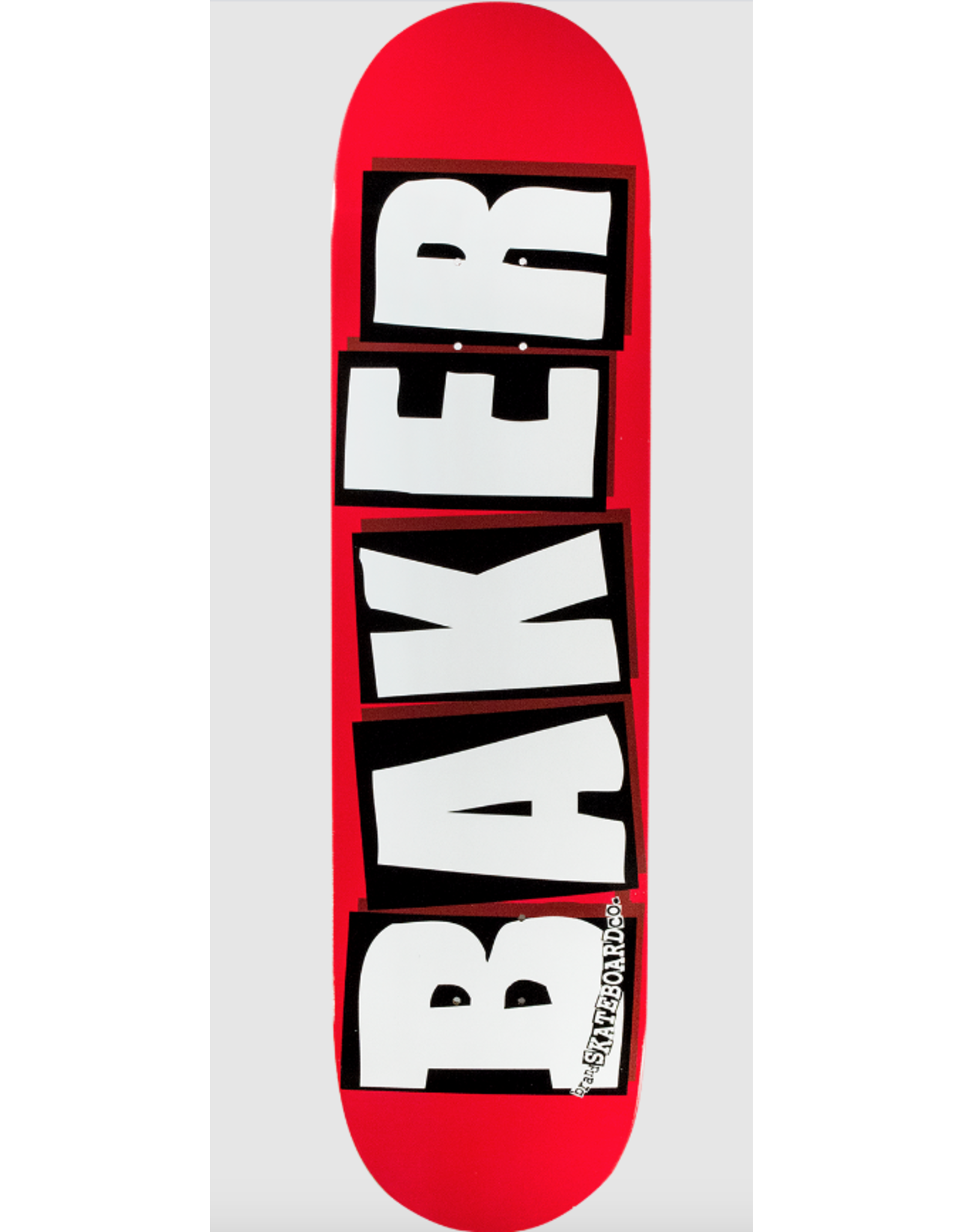 BAKER BRAND LOGO DECK-8.25 RED/WHITE