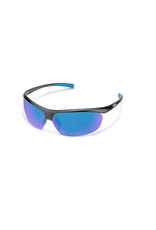 SUN CLOUD SC ZEPHYR - MATTE BLACK/PLR BLUE MIRROR