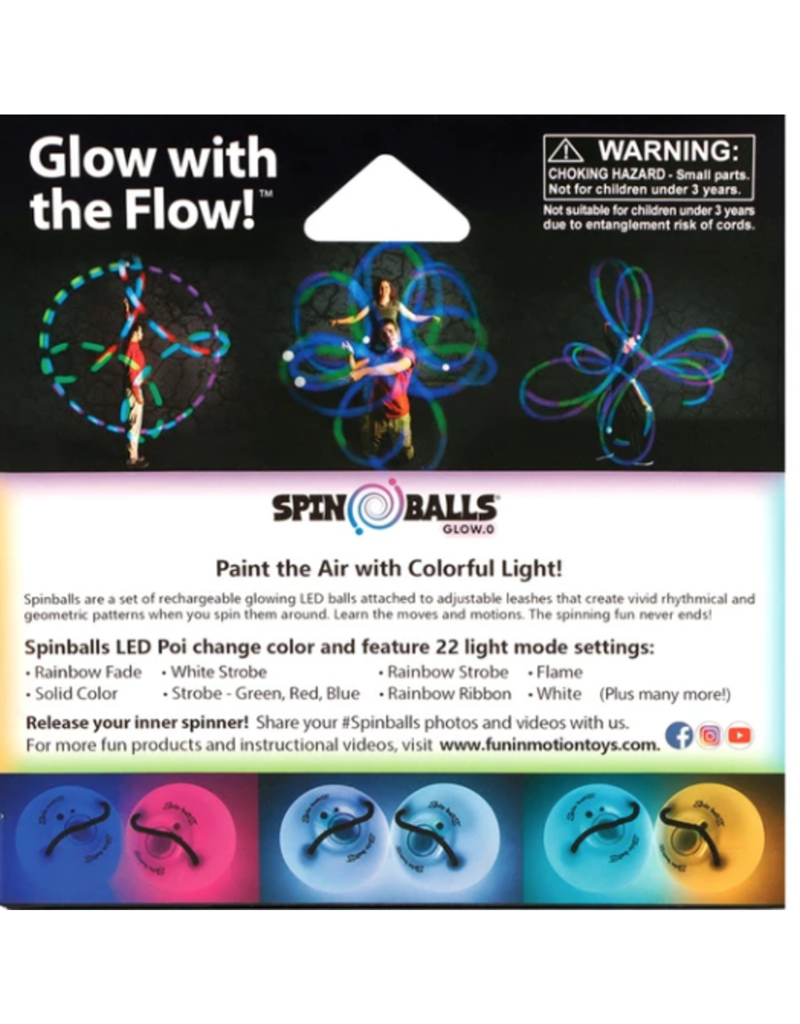 FUN IN MOTION TOYS SpinBalls Glow.0