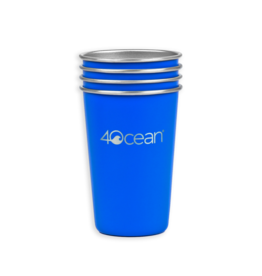 4Ocean 4ocean Reusable Stainless Steel Cups 4-Pack