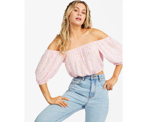 BILLABONG Sun City Off The Shoulder Crop Top Salty s Board Shop