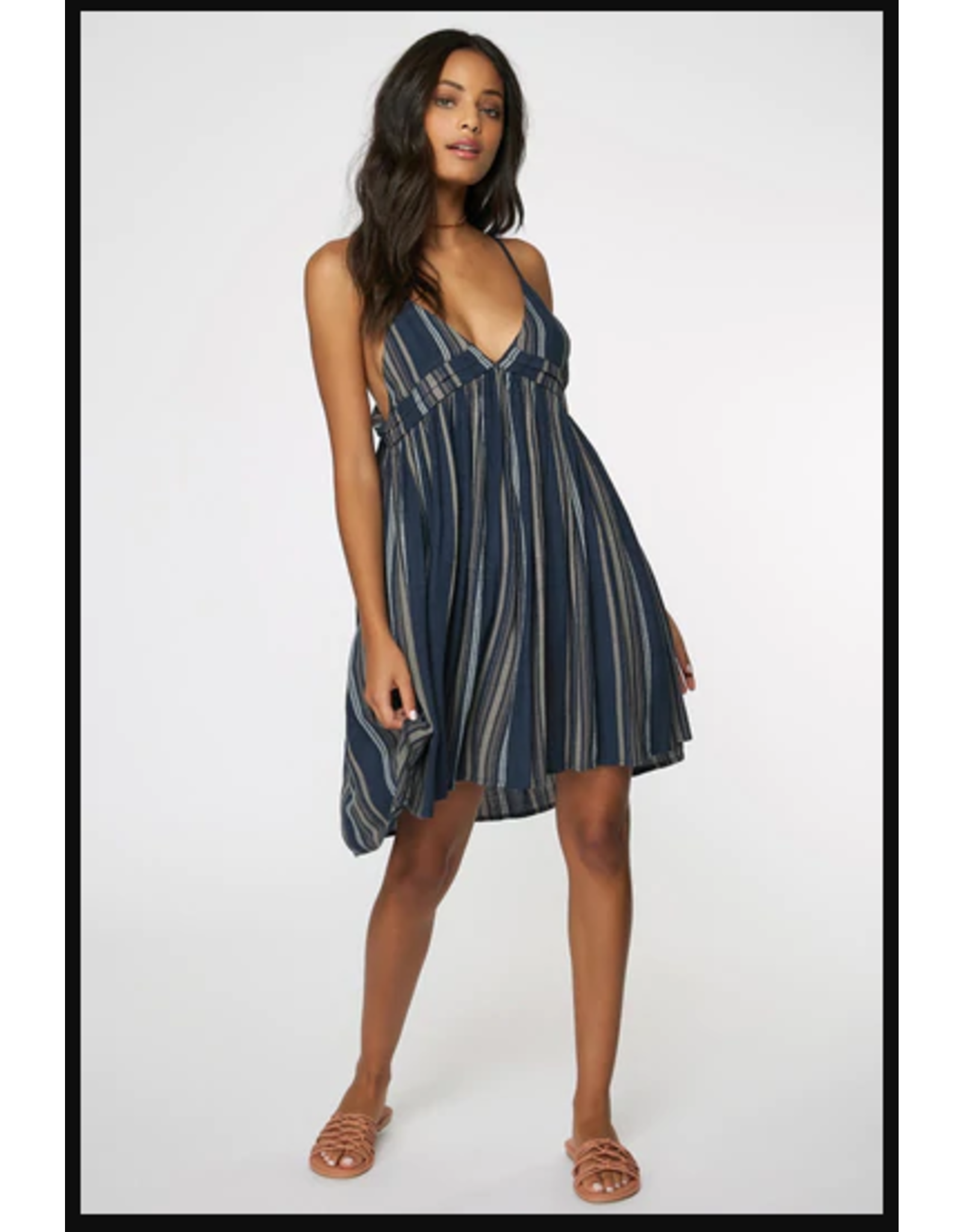 ONEILL Womens ONEILL SALTWATER SOLIDS STRIPE TANK DRESS COVER-UP