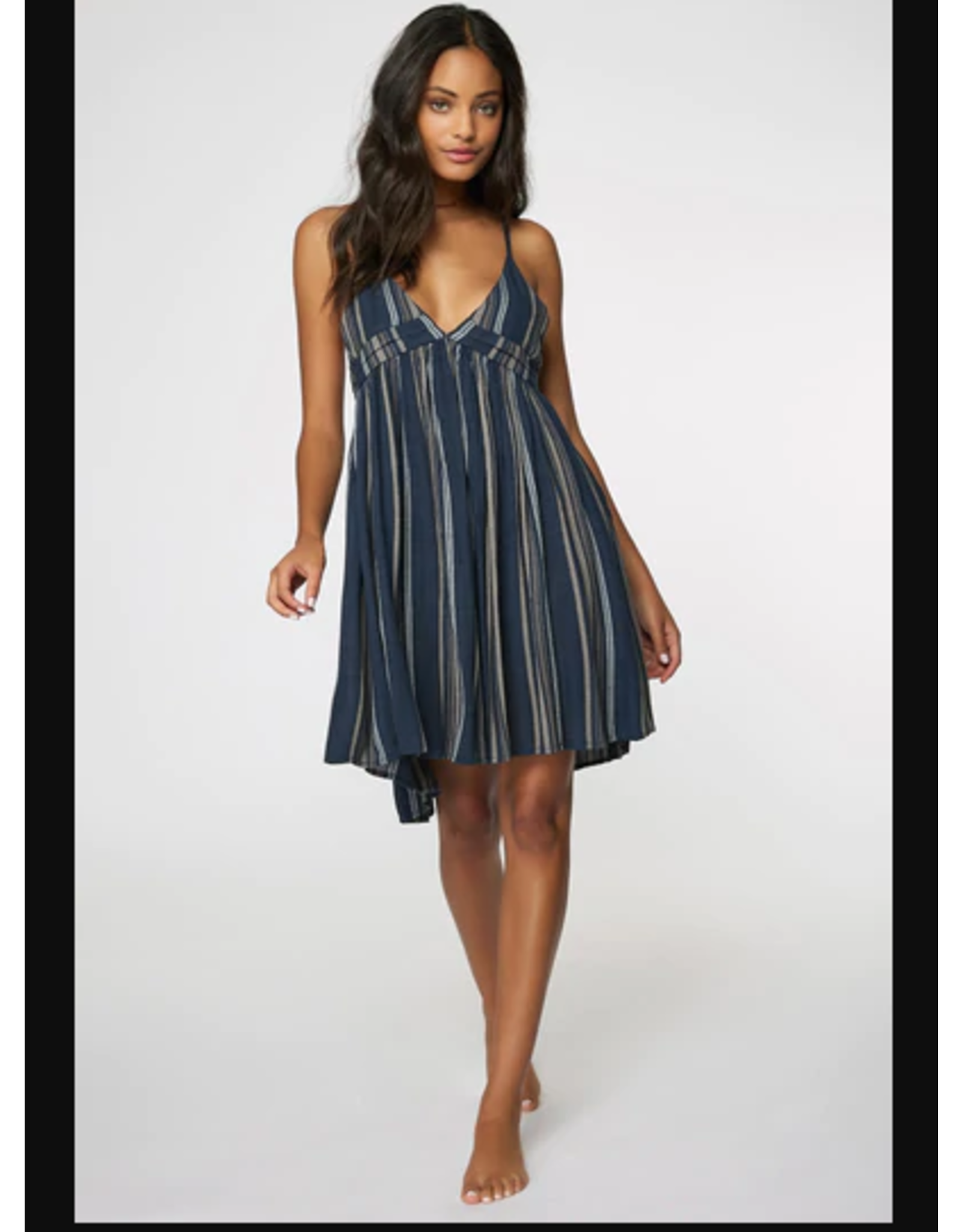 ONEILL Womens ONEILL SALTWATER SOLIDS STRIPE TANK DRESS COVER-UP