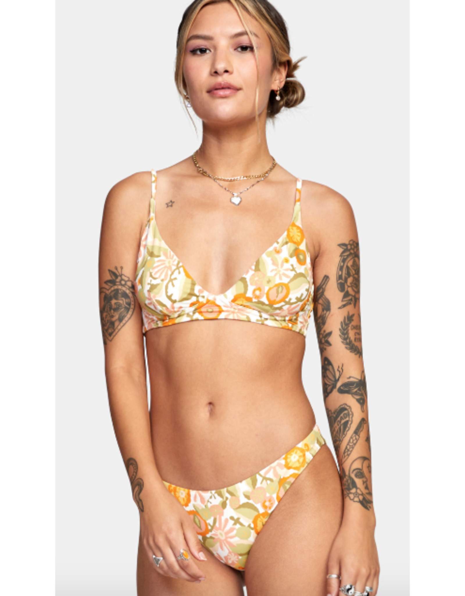 RVCA Girls RVCA AVANT GARDNER HIGH TRIANGLE BIKINI TOP