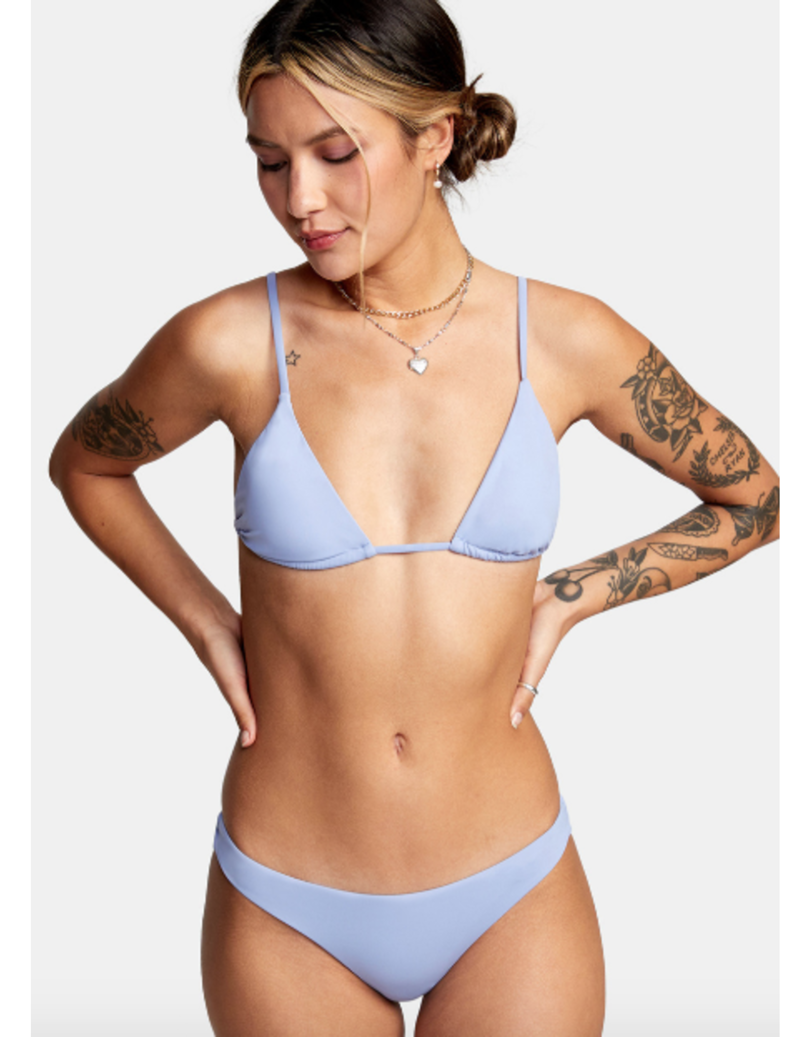 RVCA Girls RVCA SOLID SLIDE TRIANGLE BIKINI TOP