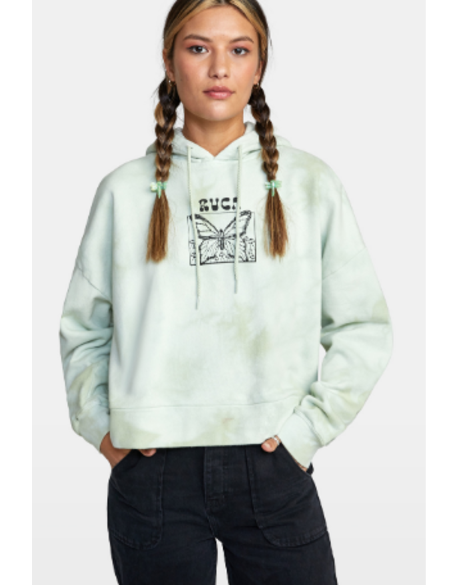 RVCA Girls RVCA IN THE AIR VENICE TIE-DYE HOODIE