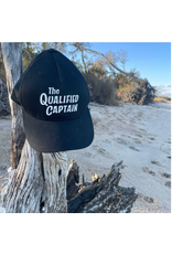 The Qualified Captain Qualified Script Logo Hat - Mid Profile Snapback - BLK/BLK