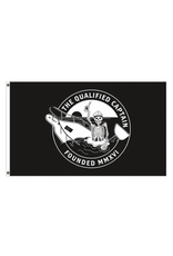 The Qualified Captain Qualified Nautical Flag - Skeleton 12"x18"