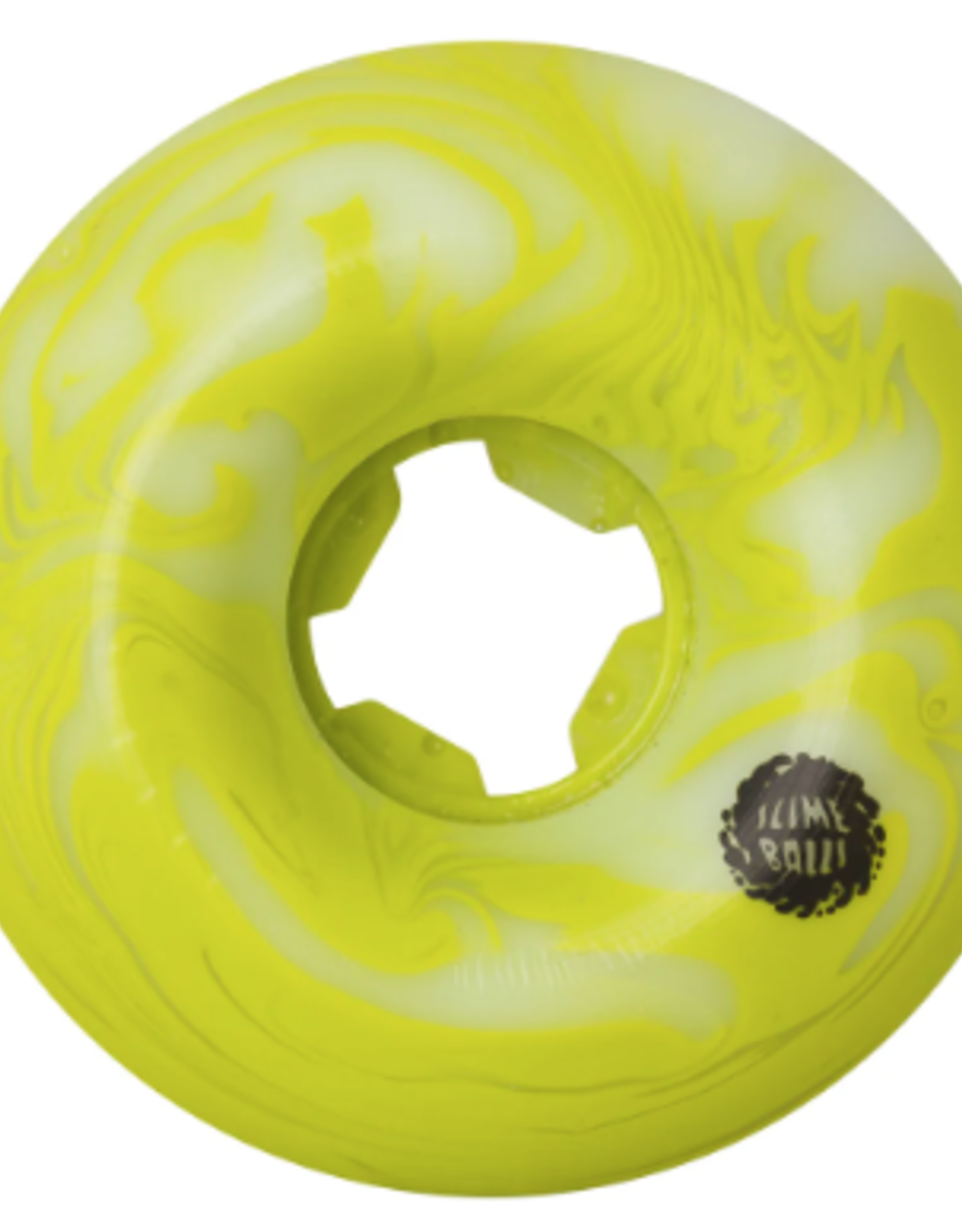 SLIMEBALLS 60mm Snake Vomits Green White Swirl 95a Skateboard Wheels Slime Balls