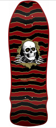 Powell Peralta GeeGah Ripper Maroon Skateboard Deck - 9.75 x 30