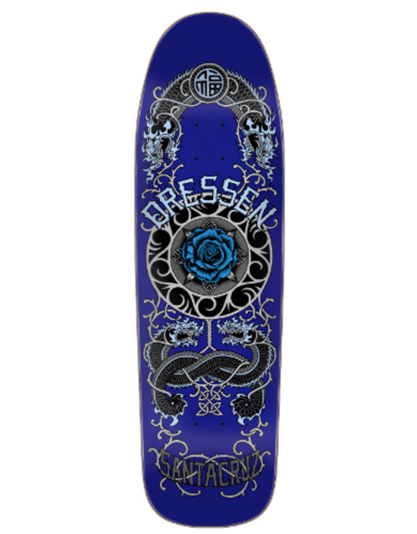 santa cruz Dressen Rose Crew One Shaped Skateboard Deck 9.31in x 32.36in Santa Cruz