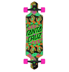 santa cruz Mandala Hand 9.0in x 36in Drop Thru Cruiser Skateboard Santa Cruz