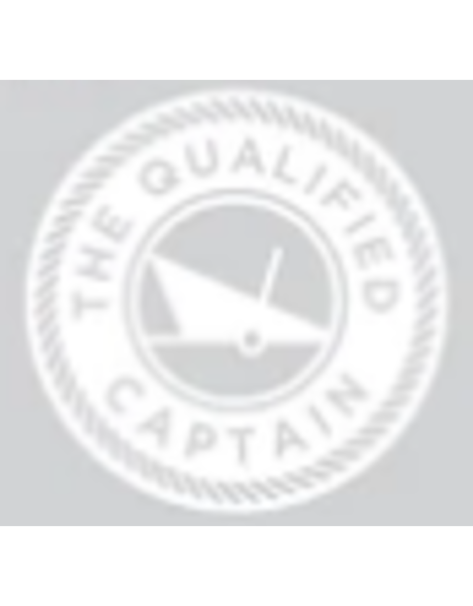 Qualified Captain Qualified Captain Vinyl Decal Sticker White