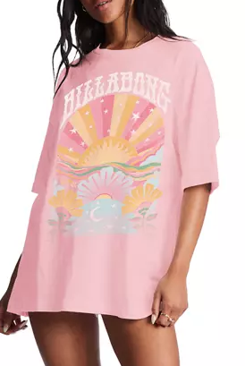 Billabong Good Vibes Oversized Graphic T-Shirt Salty's Board Shop