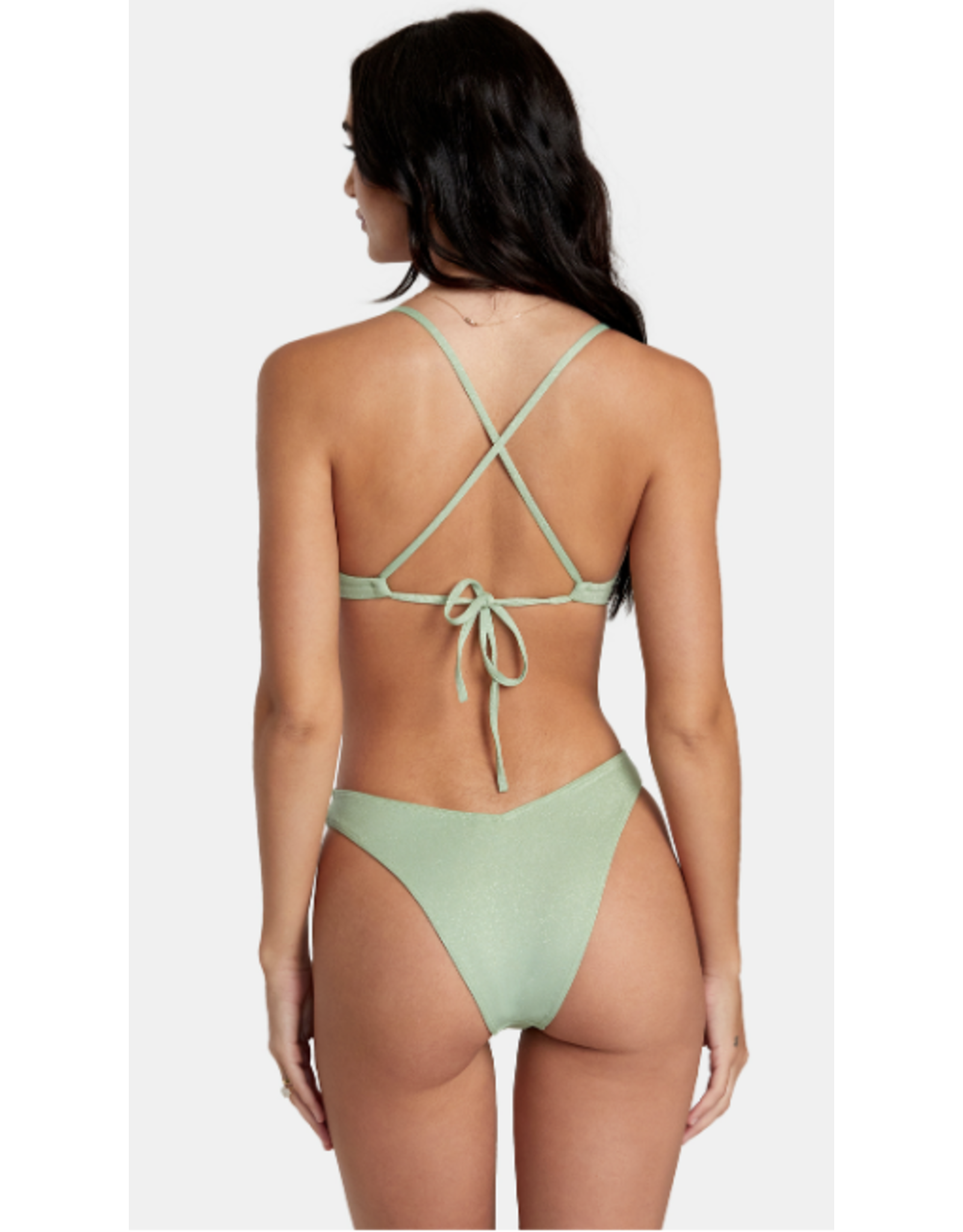 RVCA RVCA Solid Lurex Crossback Bikini Top