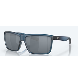 COSTA COSTA RINCONCITO Matte Atlantic Blue Gray Silver Mirror Polarized Polycarbonate