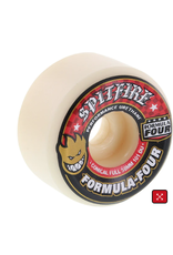SPITFIRE Spitfire Wheels F4 Conical Full 58mm 101a - White/Red (Set Of 4)