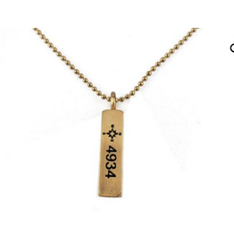 Compass Necklace In Gold