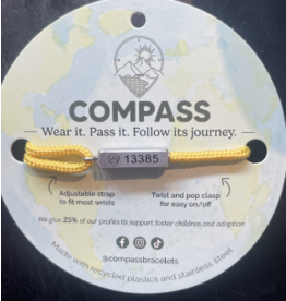 Compass Bracelet in Silver/Yellow
