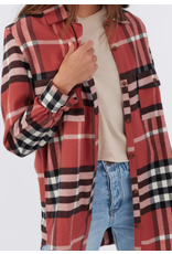 ONEILL BROOKS OVERSIZED FLANNEL TOP - Size S