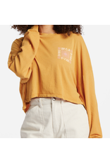 BILLABONG Beach Boyfriend Long Sleeve Crop Top - S