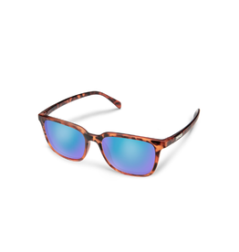 SunCloud SUNCLOUD Boundary- Matte Tortoise + Polarized Blue Mirror Lens