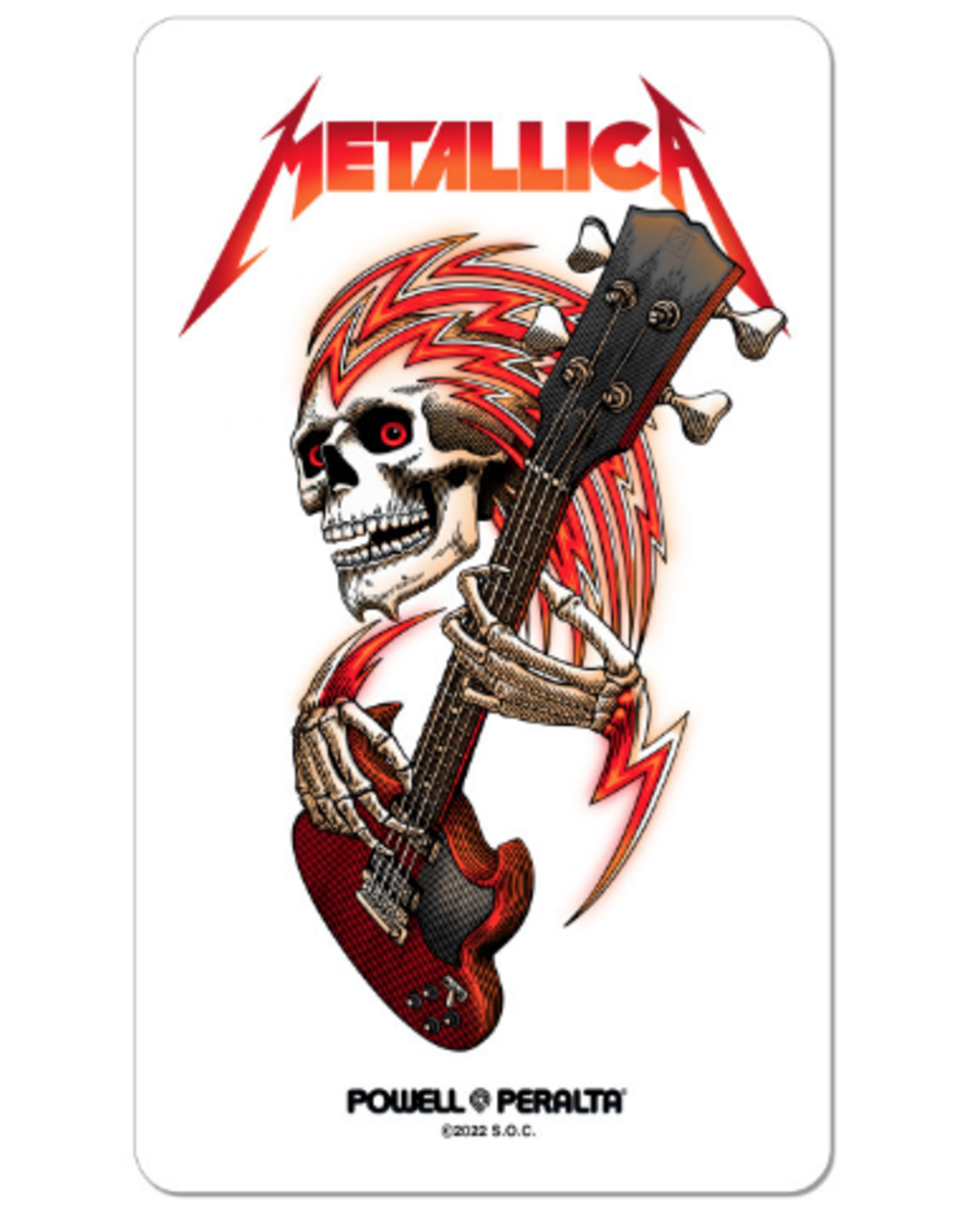 POWELL PERALTA Powell Peralta Metallica Collab Sticker