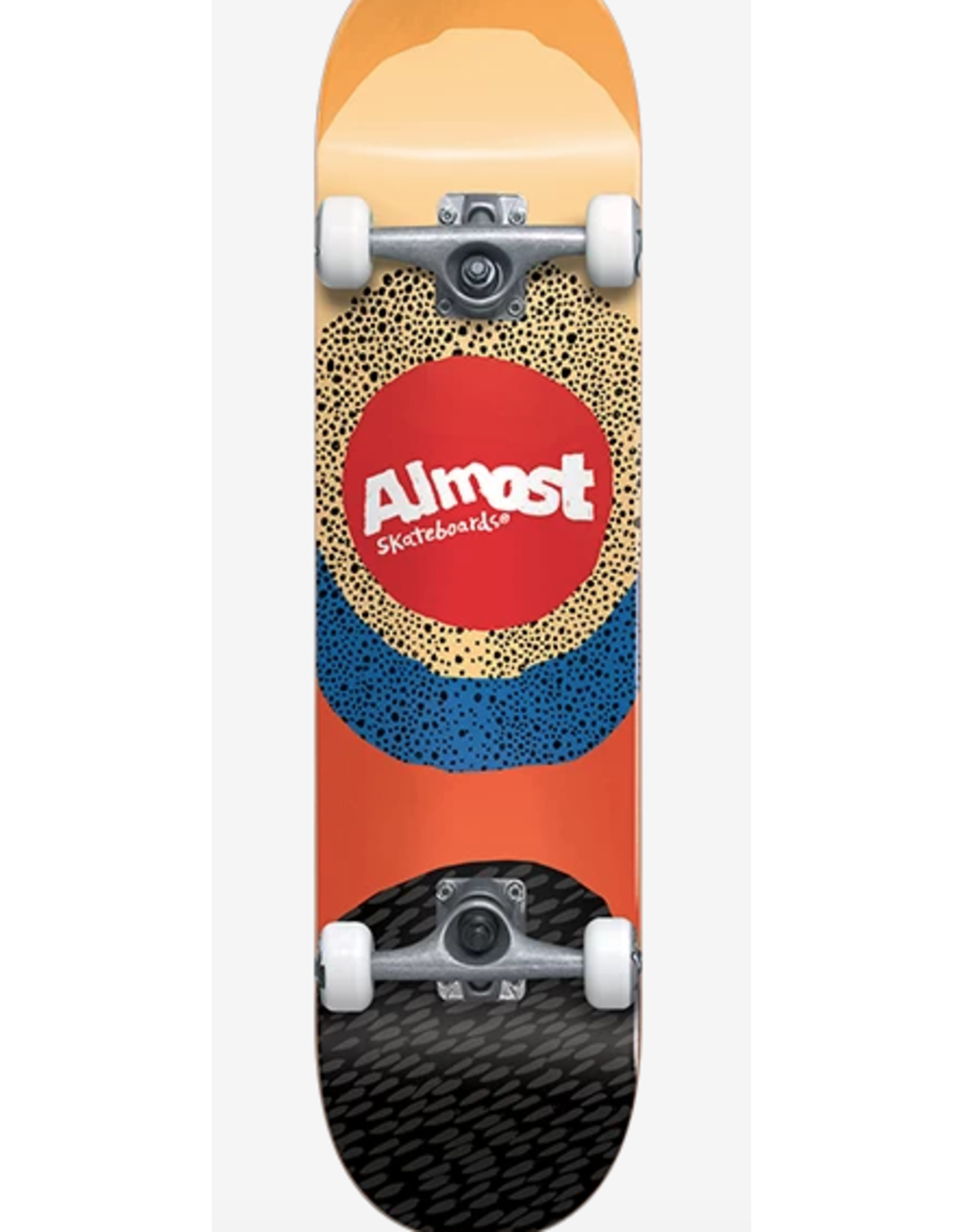 ALMOST Almost Skateboards Radiate Yellow Mid Complete Skateboards First Push – 7.5″ x 31.1″