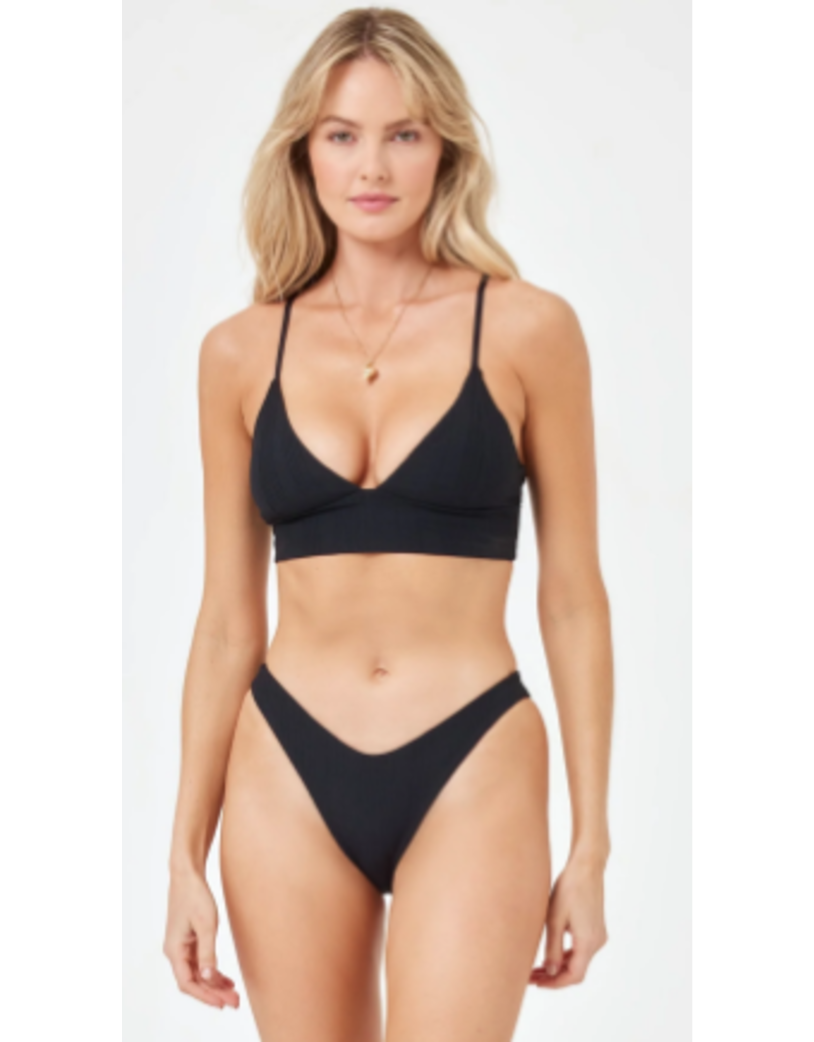 LSPACE Pointelle Rib Winnie Bikini Top