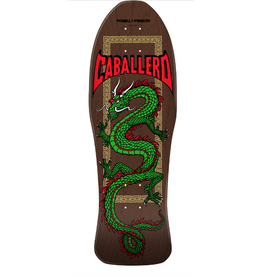 Powell Peralta Steve Caballero Chinese Dragon Reissue Skateboard Deck Brown Stain - 10 x 30
