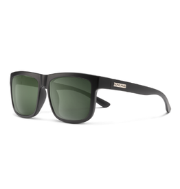 SUN CLOUD Quiver Matte Black + Polarized Gray Green Lens