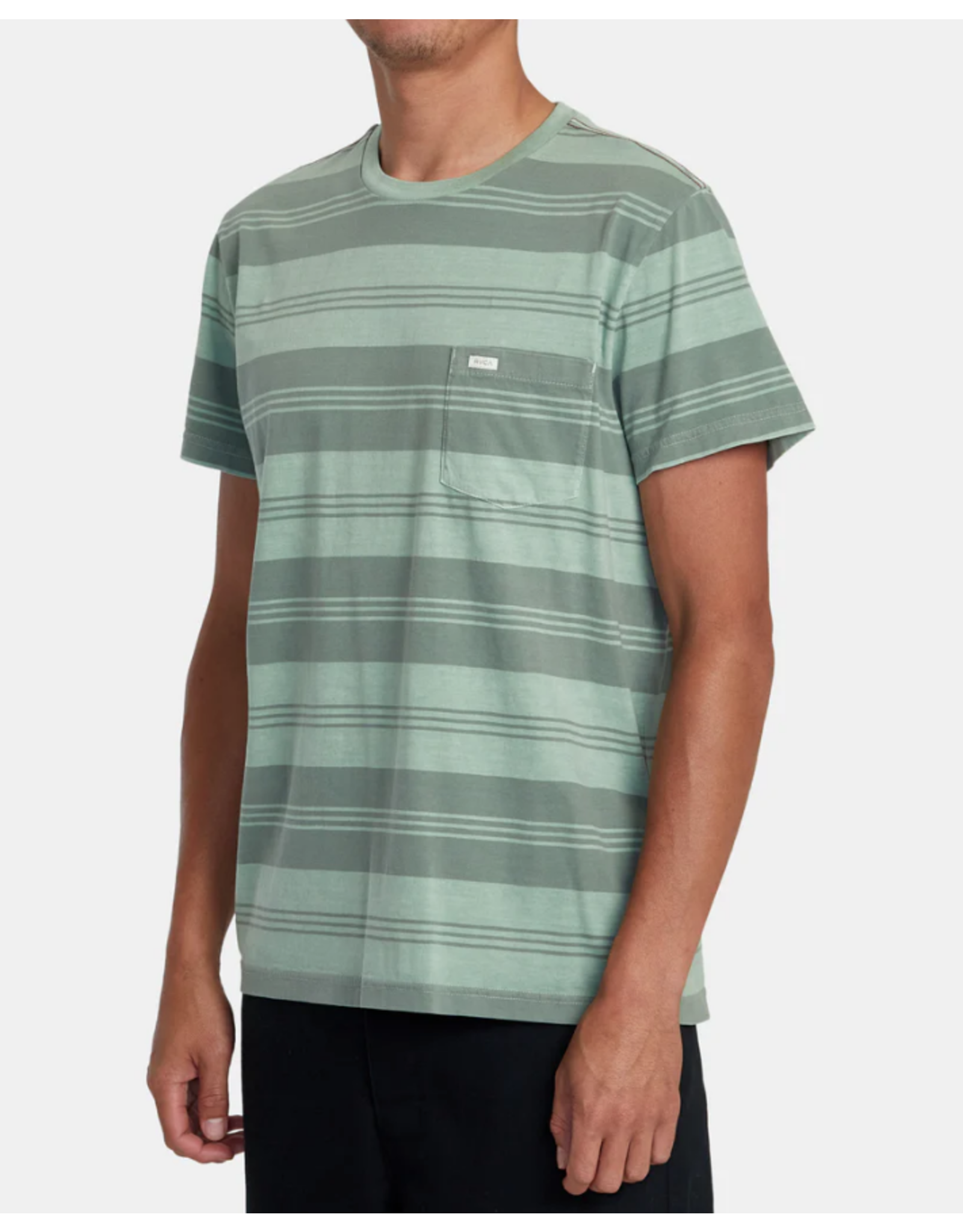 RVCA Guys PTC STRIPE SHORT SLEEVE KNIT