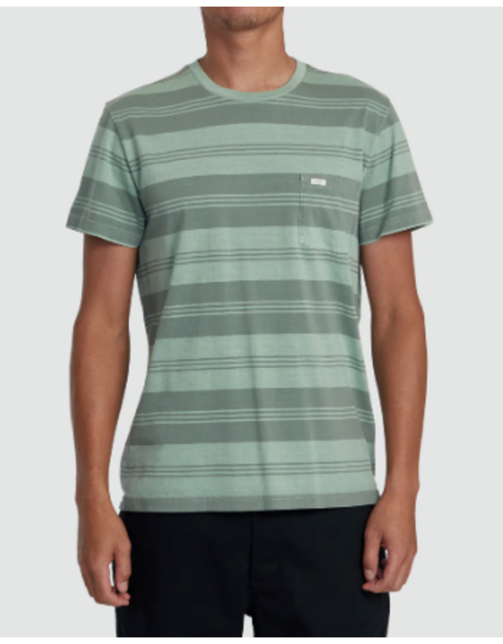 RVCA Guys PTC STRIPE SHORT SLEEVE KNIT