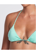 RVCA Girls SOLID SHIMMER TRIANGLE BIKINI TOP