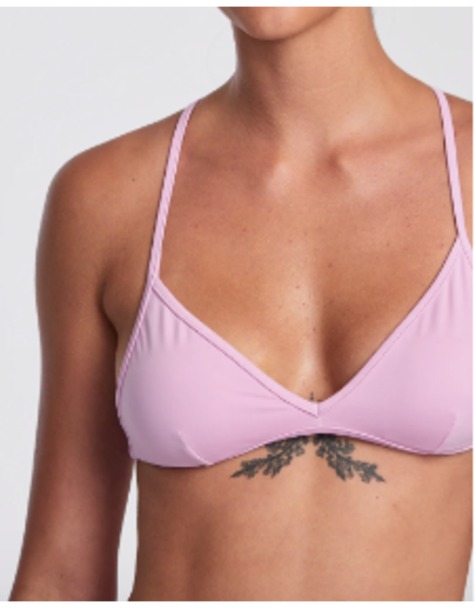 RVCA Girls SOLID TRIANGLE CROSSBACK BIKINI TOP