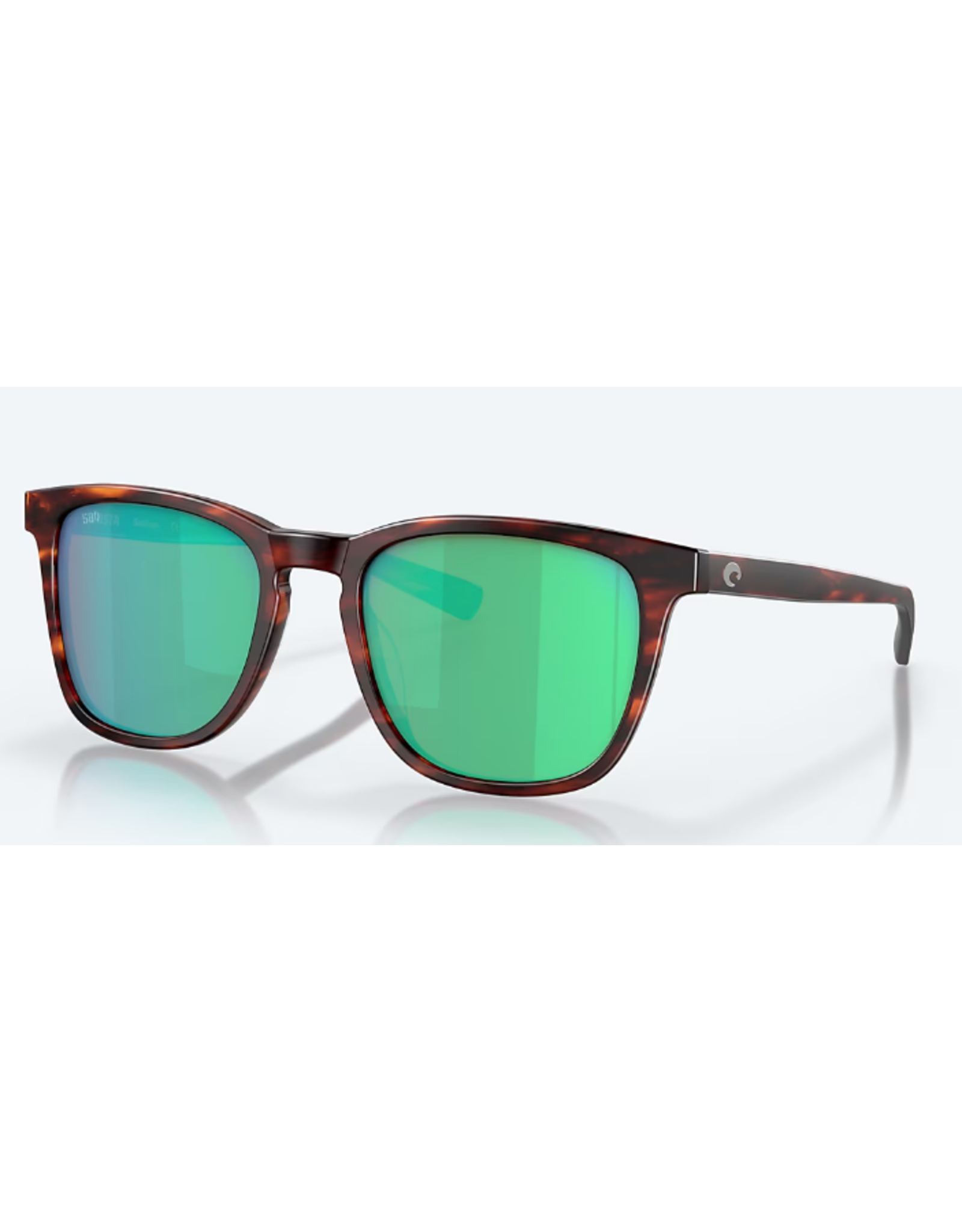 COSTA SULLIVAN MATTE TORTISE FRAME GREEN MIRROR POLARIZED LENSE