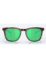 COSTA SULLIVAN MATTE TORTISE FRAME GREEN MIRROR POLARIZED LENSE