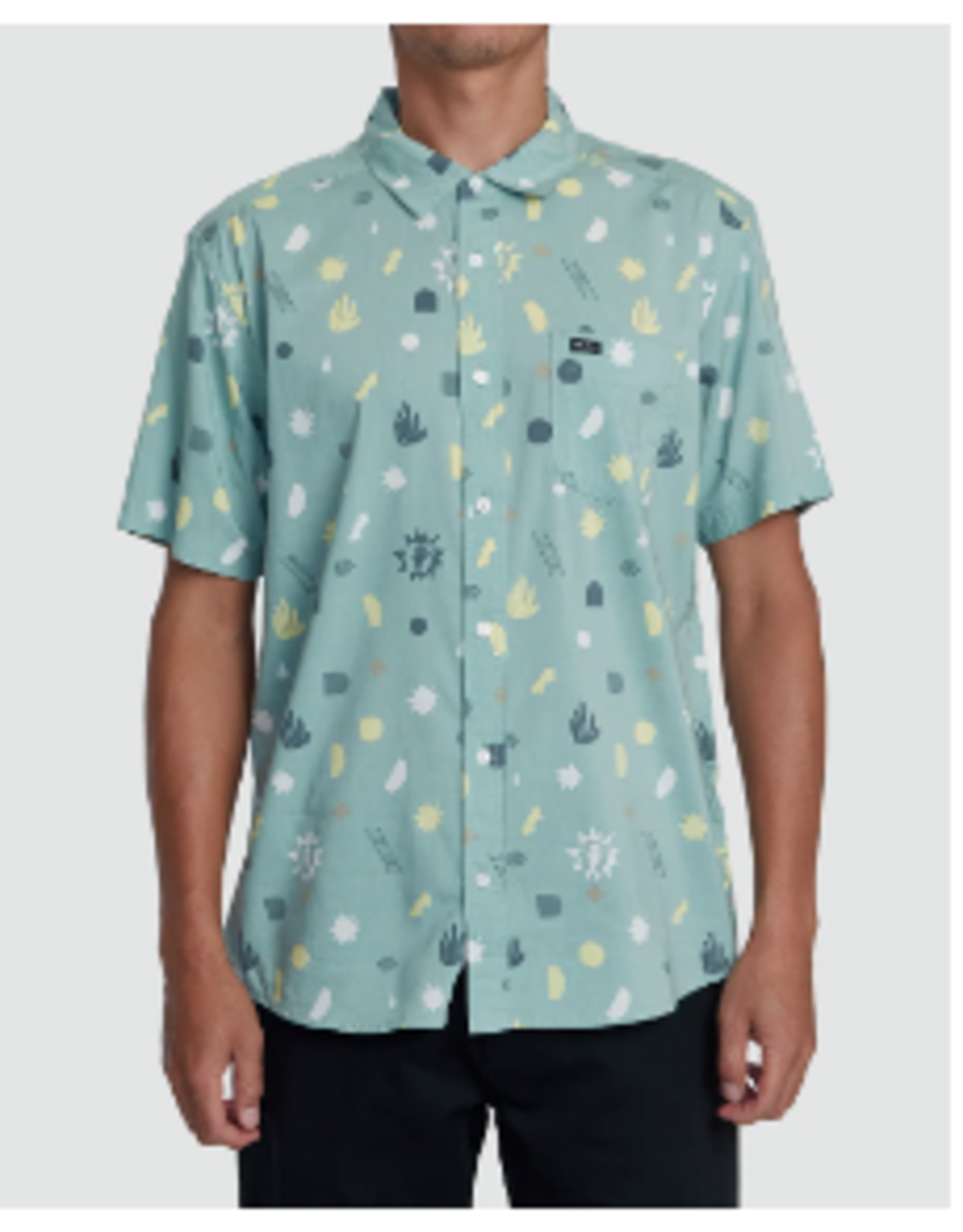 RVCA Guys MORNING GLORY SHORT SLEEVE WOVEN SHIRT