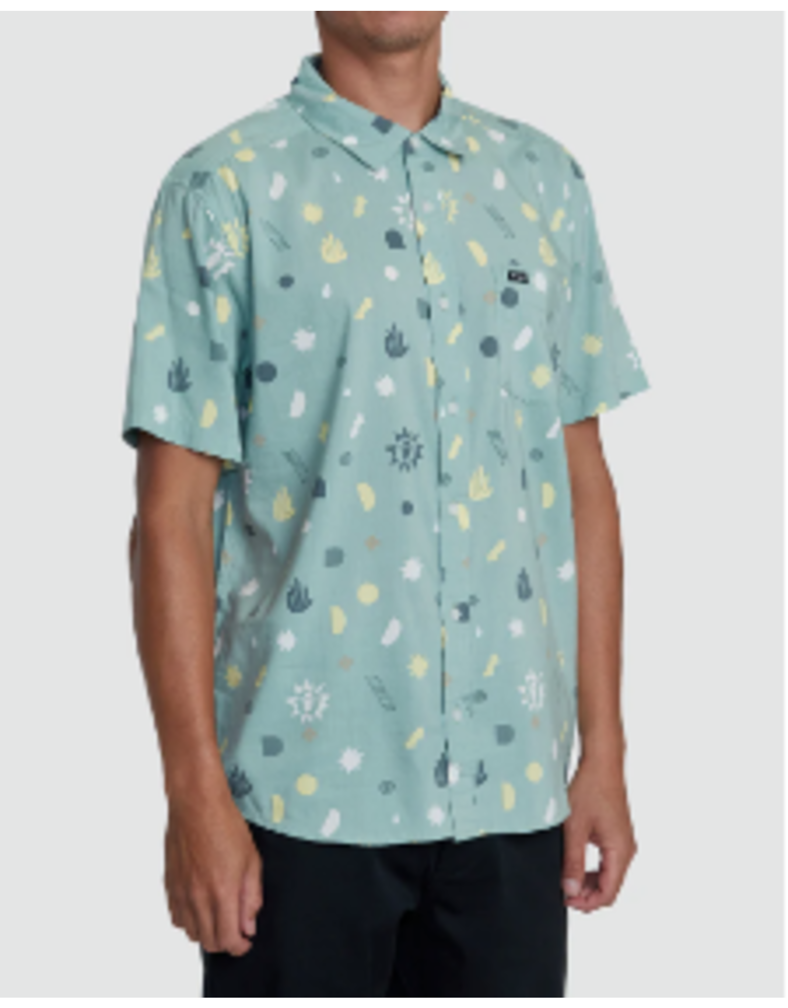 RVCA Guys MORNING GLORY SHORT SLEEVE WOVEN SHIRT