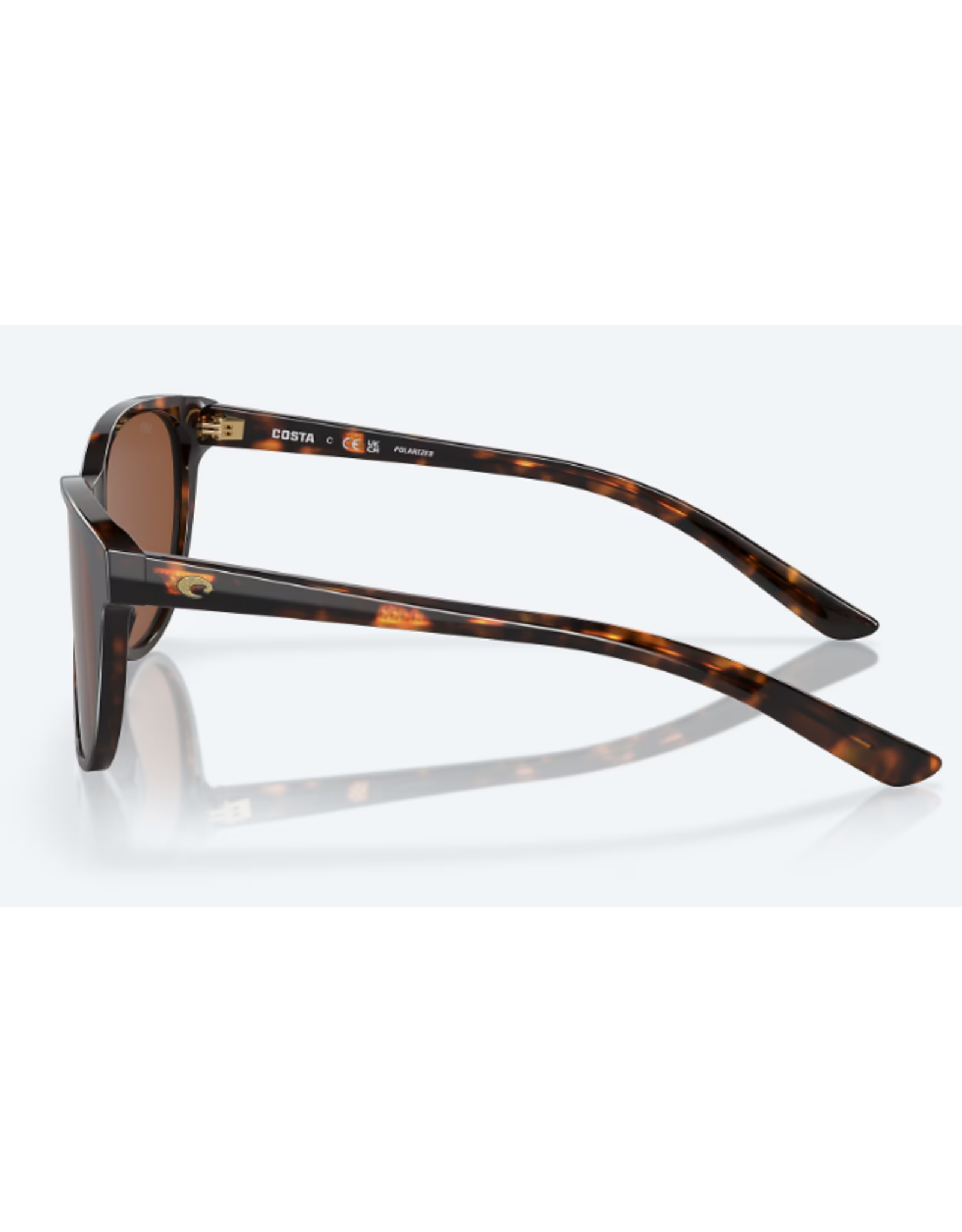 COSTA COSTA CATHERINE TORTOISE FRAME  COPPER POLARIZED GLASS LENSE