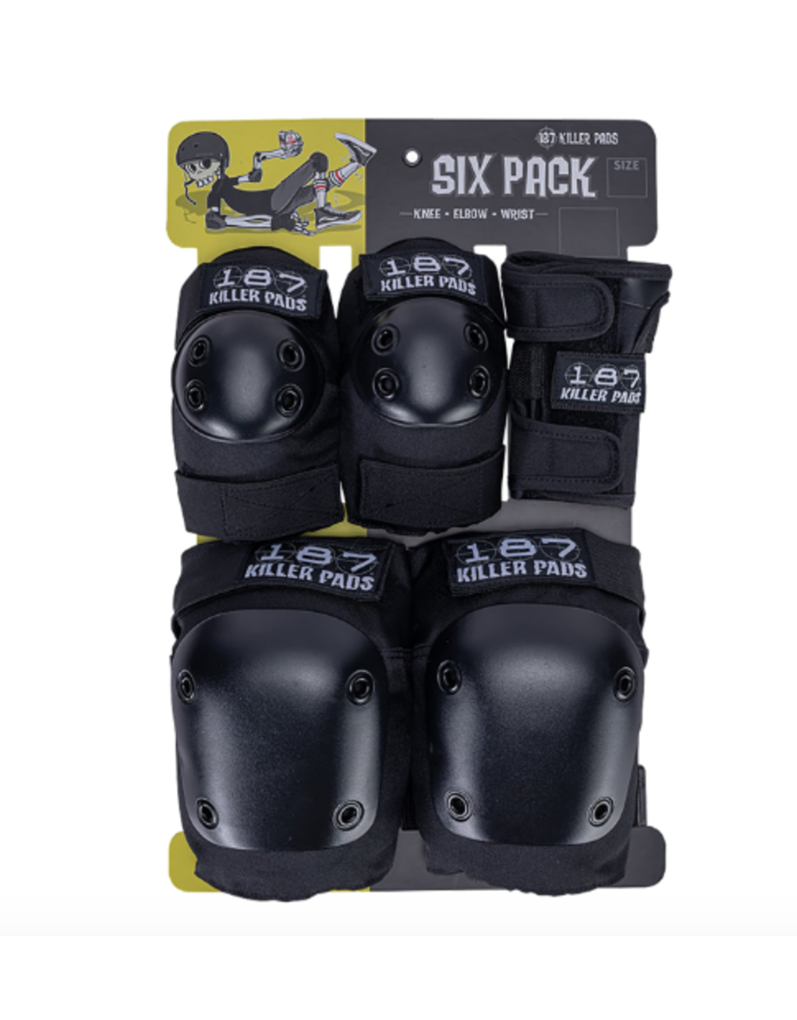 187 6-PACK PAD SET XS-BLACK 187