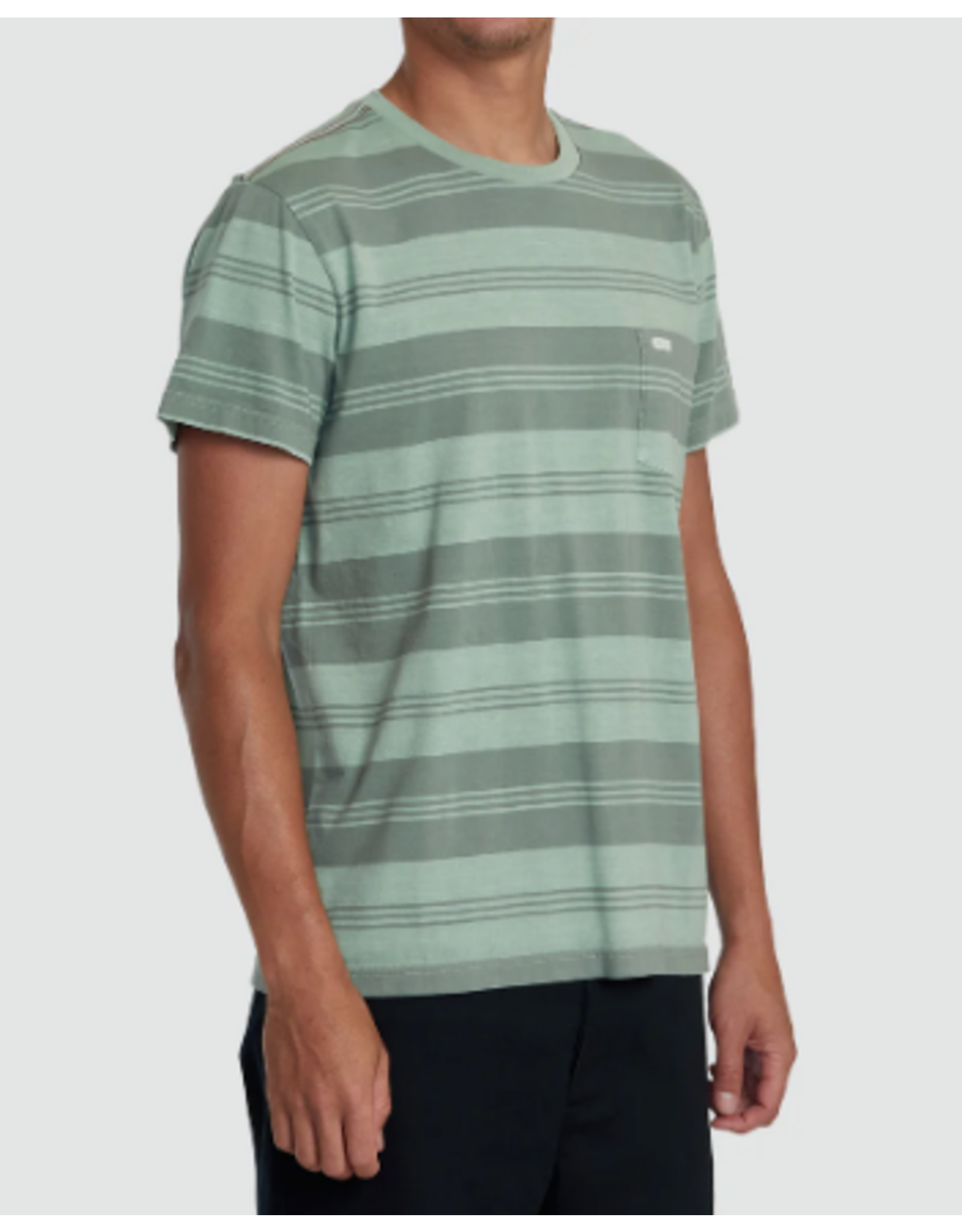 RVCA Guys PTC STRIPE SHORT SLEEVE KNIT