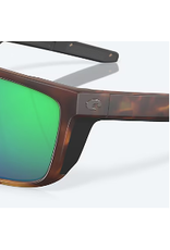 COSTA COSTA FERG MATTE TORTOISE FRAMES GREEN MIRROR POLARIZED POLYCARBONATE LENSES