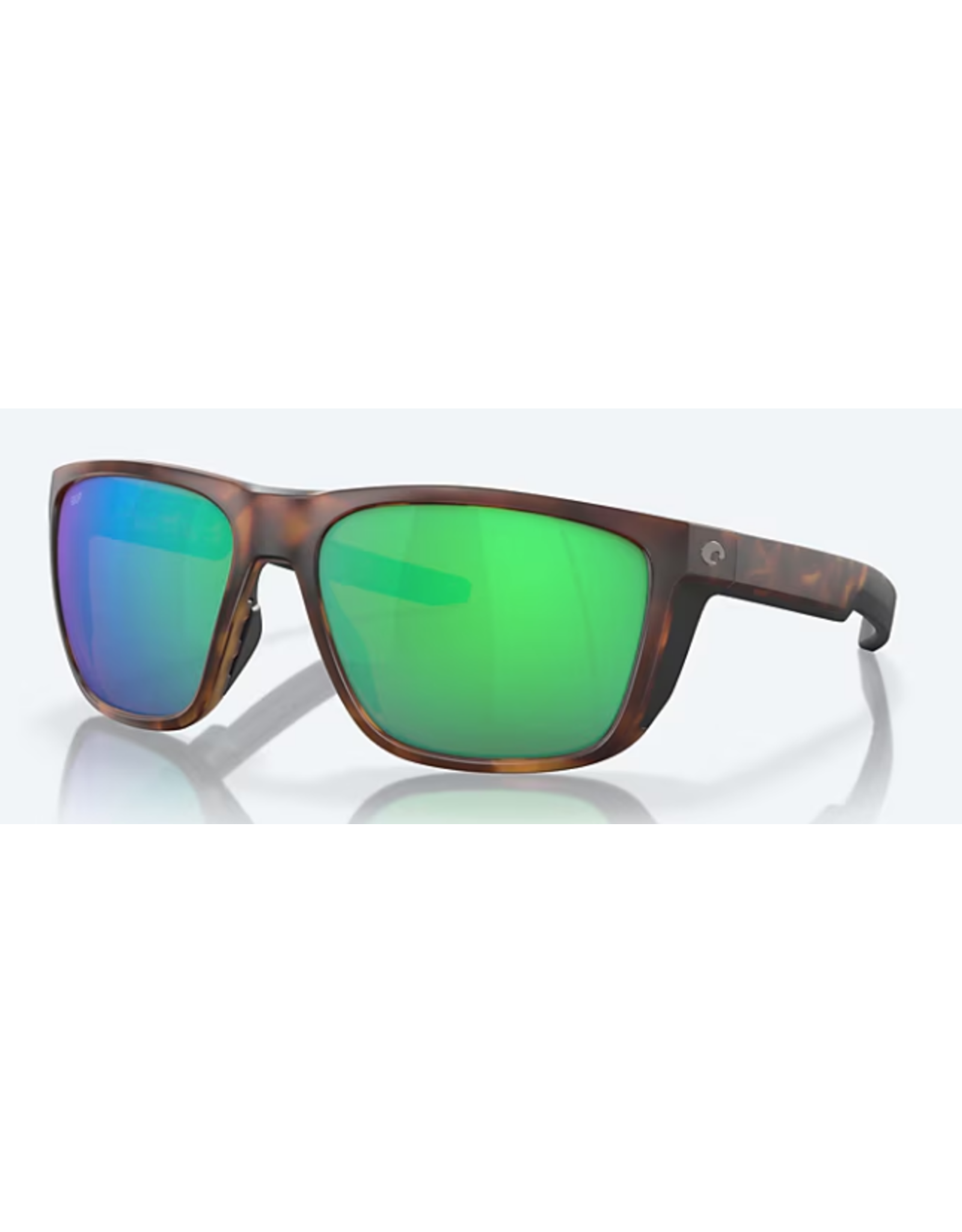 COSTA COSTA FERG MATTE TORTOISE FRAMES GREEN MIRROR POLARIZED POLYCARBONATE LENSES